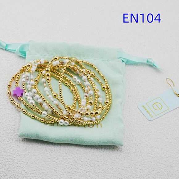 Enewton Purple Cross Bead Bracelet - Picture 6 of 7